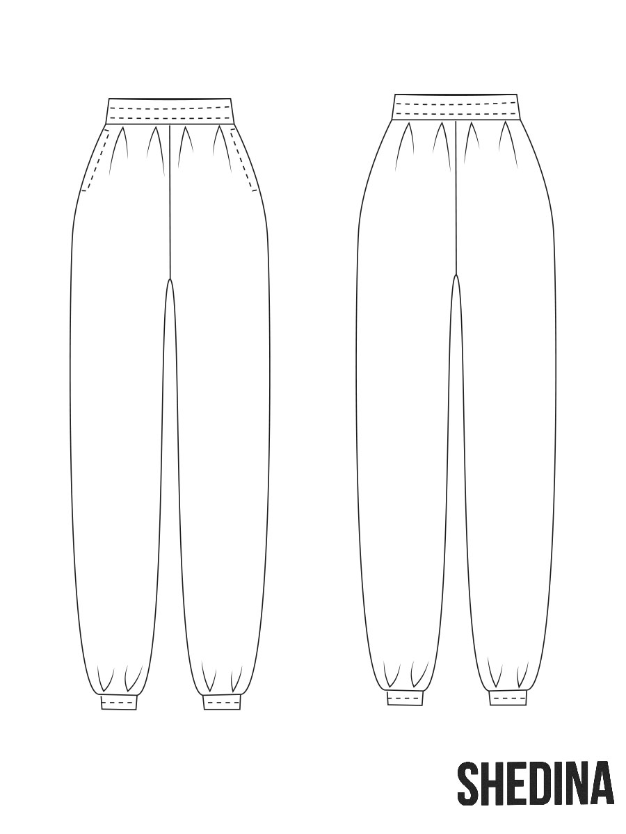 Викрійка № 161 Джогери